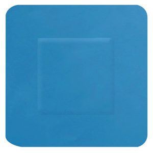 Hygio Plast Blue Detectable Plasters Square 38x38mm