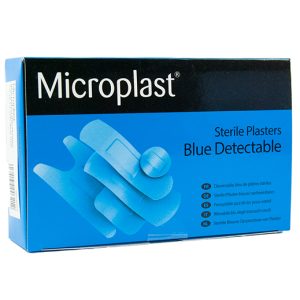 Microplast Blue Detectable Plasters 7.5cm x 2.5cm