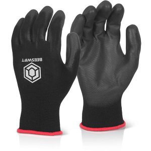 PU Coated Glove Black